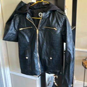 Black leather jacket new